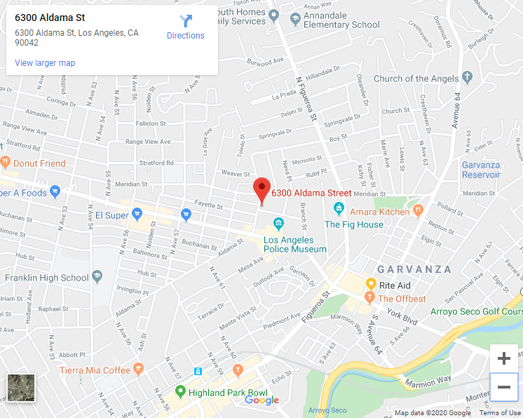 google map of 6300 aldama
